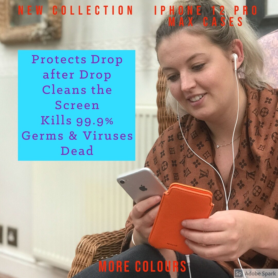 IPhone 12 Pro Max Case Burnt Orange Faux Leather Sleeve. Etsy