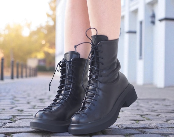 Black Minimalist Leather Boots with Sleek Design The City Boot - Black Calf – Margaux main image 3