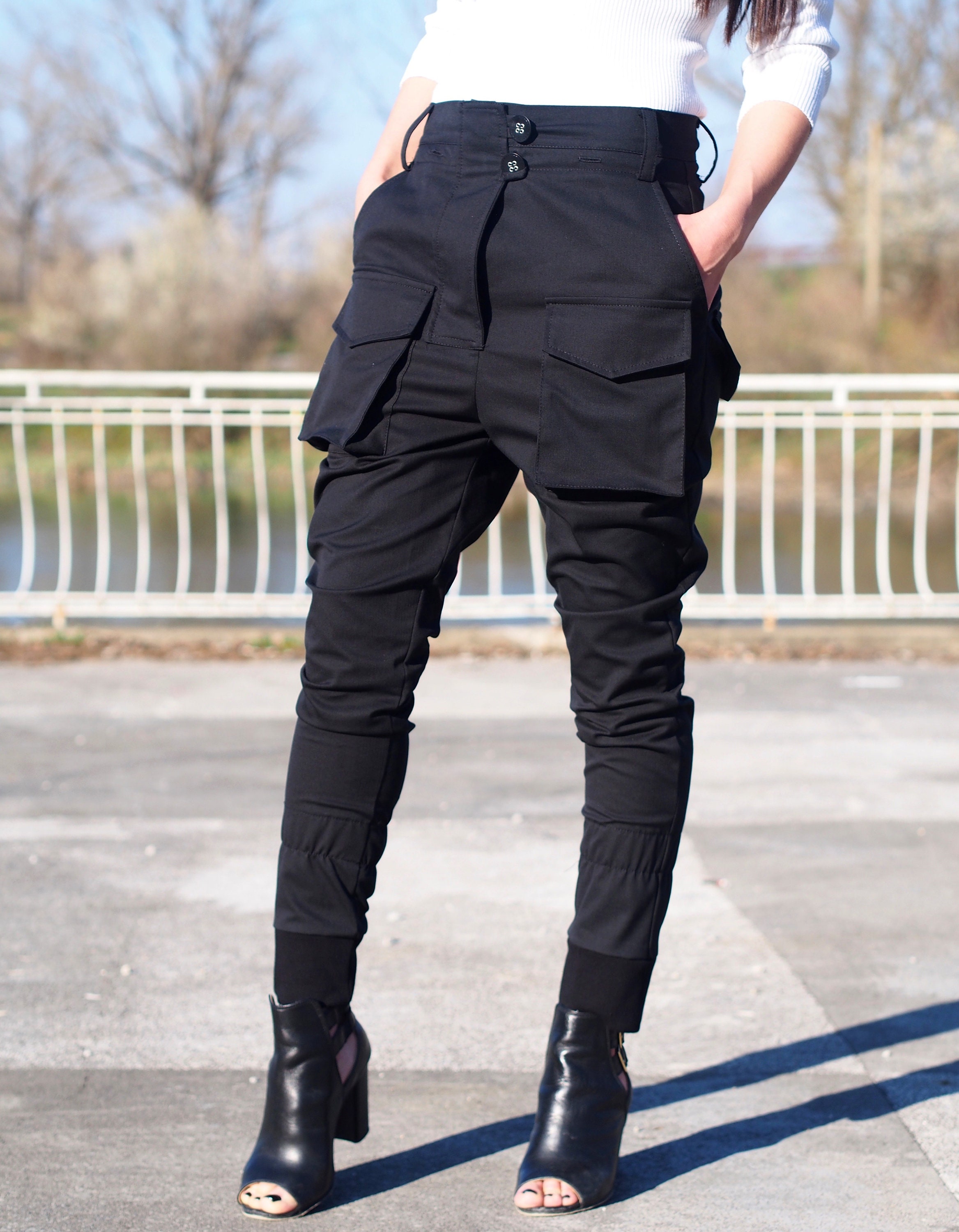 Crotch pants womens 2025