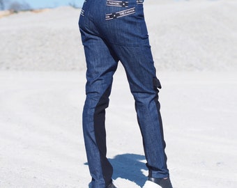Frauen Hose mit tiefem Schritt, Haremshose, Haremshose, Gothic Haremshose, Jeans Hose mit tiefem Schritt
