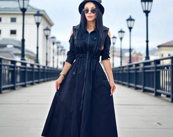 Lulu Black Cut-out Maxi Dress - Etsy