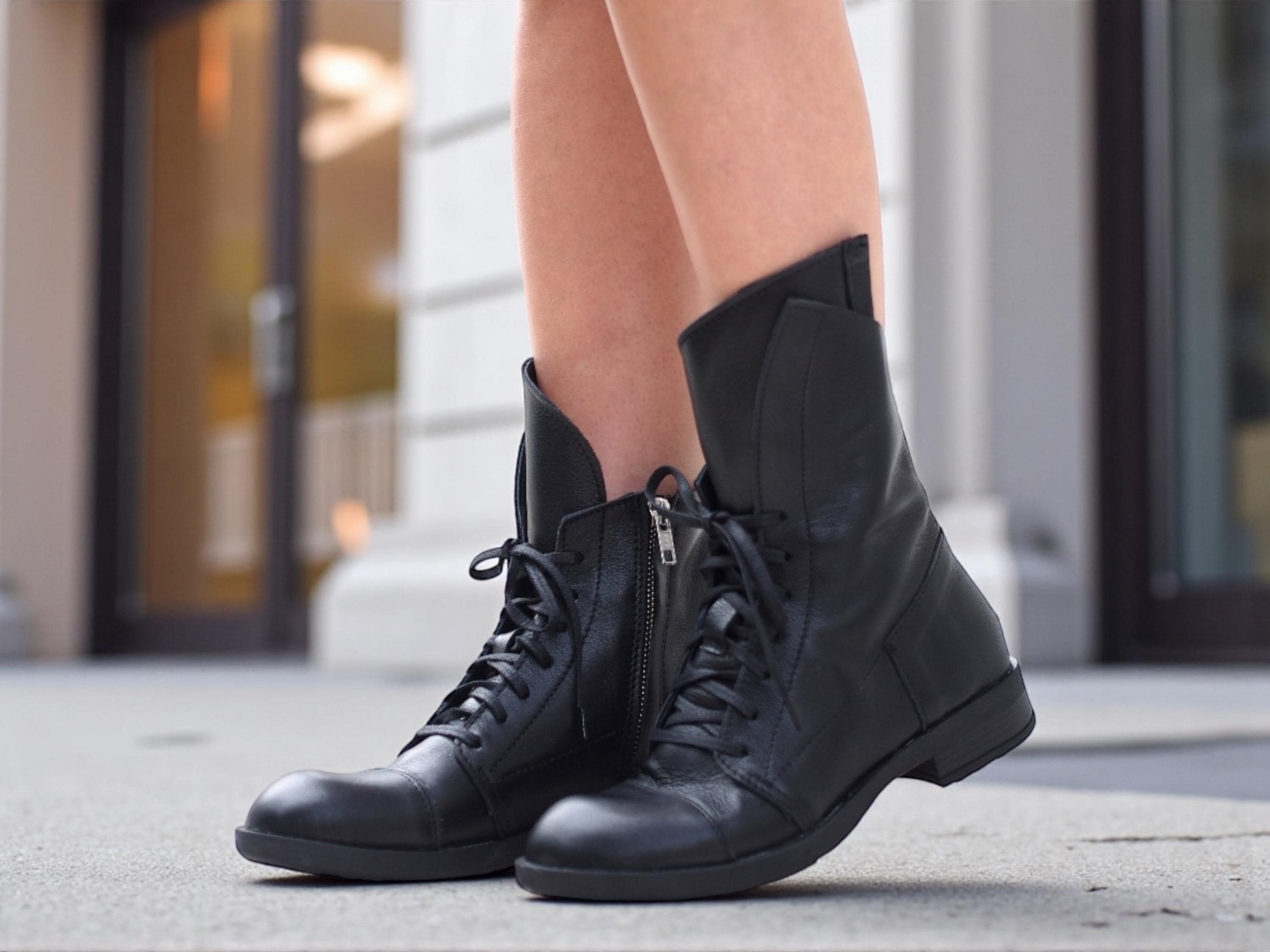 Botas De Piel - Etsy