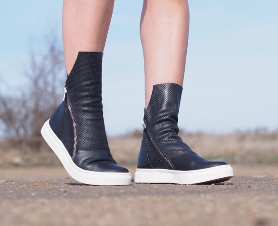 Buy Mou Womens 19cm Lace Up Sneaker Boots at Ubuy India
