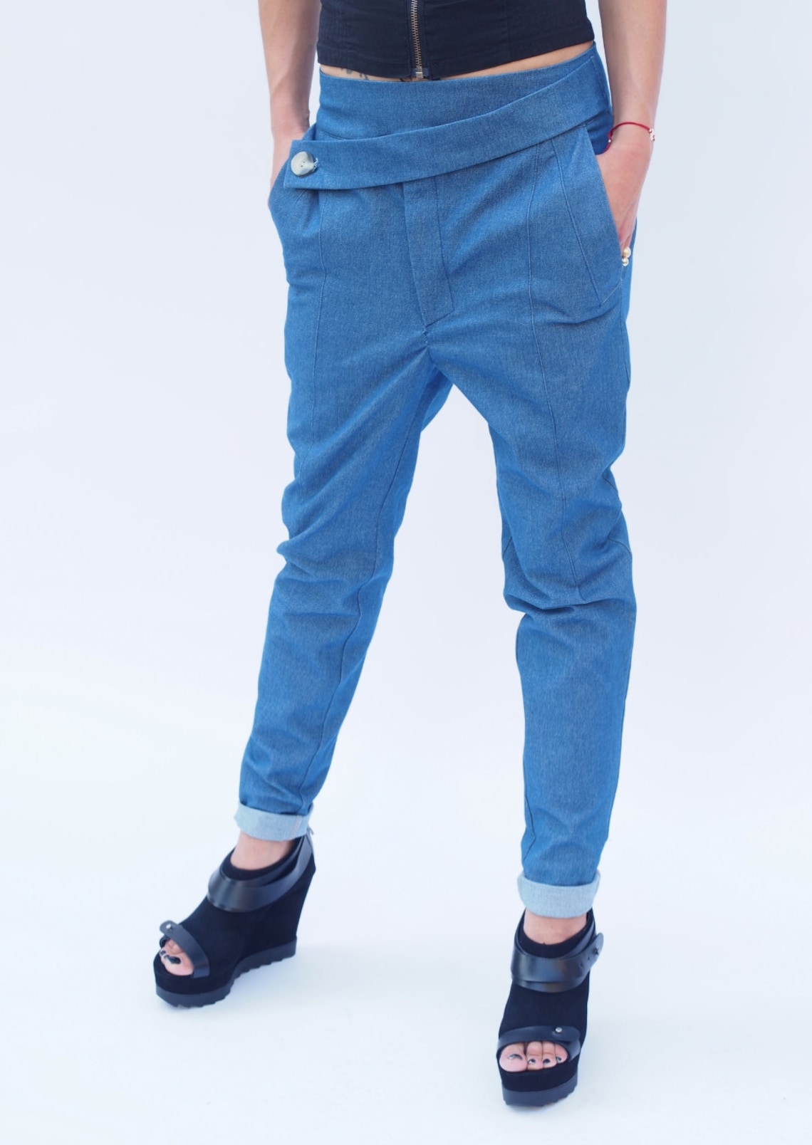 Drop-Crotch Pants main image 0