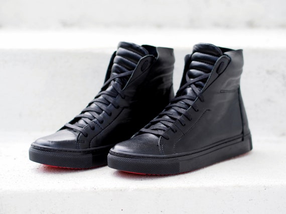 Black colour sneakers outlet