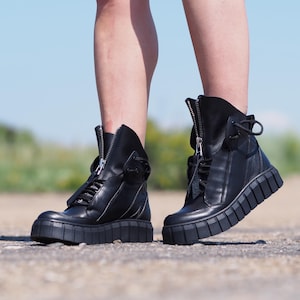 Womens genuine leather boots,black leather boots,leather boots women,women leather boots,genuine leather boots