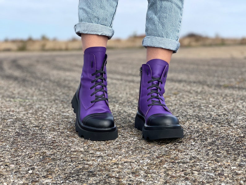 Purplotus Women's Leather Boots main image 1