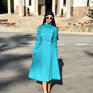 Stylish Long Wool Coat for Women,Long Cashmeere Winter Coat,Elegant Cashmeere coat,Women wool coat,Wool Winter Maxi coat,Wool coat women