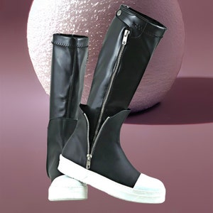 Women's Genuine Leather Boots up to the knee,Black Leather boots for women,Women leather boots,Leather Boots Women,Winter boots A1695