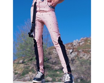 Frauen Haremshose mit tiefem Schritt, Haremshose Damen, Haremshose mit tiefem Schritt, Haremshose