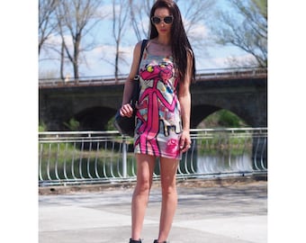 Extravagant summer party dress,Women Casual Dress,Midi Dress,women party dress,Avantgarde women dress,steampunk dress,womens dresses