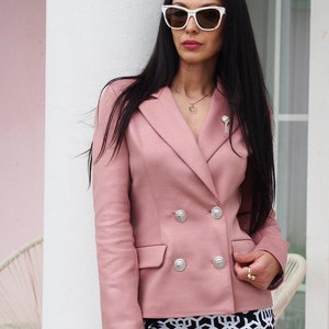 Women Spring Summer Coat,Women Pinc Blazer,Spring Summer jacket women,Extravagant Pink Jacket,Women Pinc Coat,Women Blazer Coat