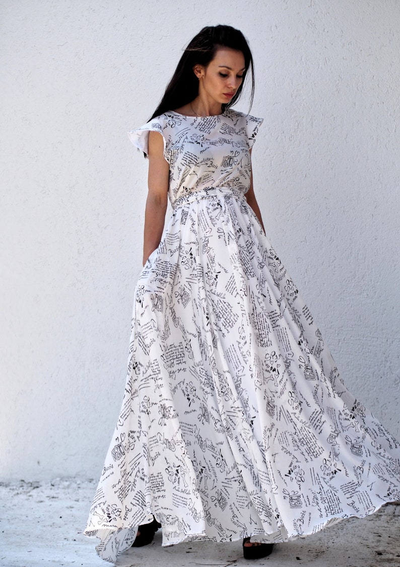 Summer maxi dress/long summer dress/women maxi summer dress/maxi dresses women image 3
