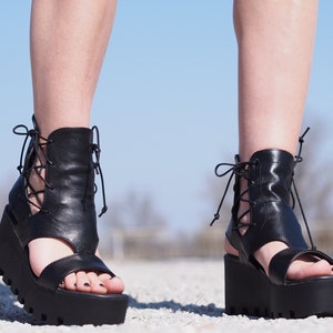 Women genuine leather summer boots,Women leather summer boots,Platform summer booties,Women leather wedges sandals,Women leather sandals