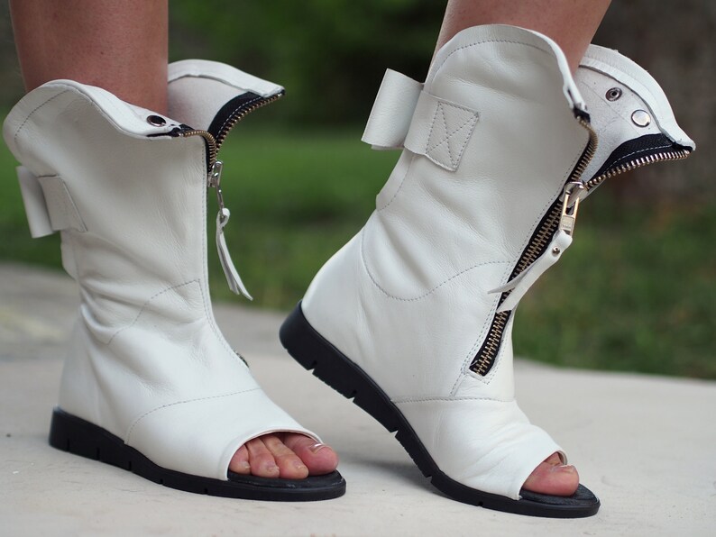 LADIES REAL LEATHER TAN FLAT SLOUCH COMFY RUCHED TALL KNEE-HIGH CALF BOOTS 3-8 | eBay