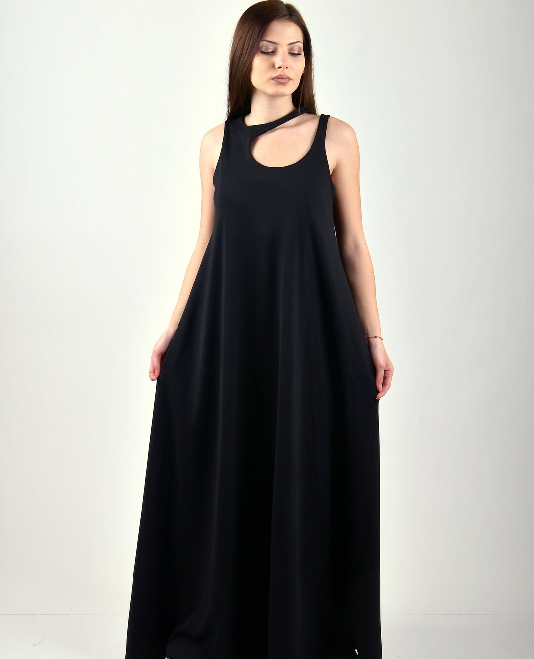 Black Maxi Dress/women Maxi Dress/extravagant Maxi Dress/loose - Etsy