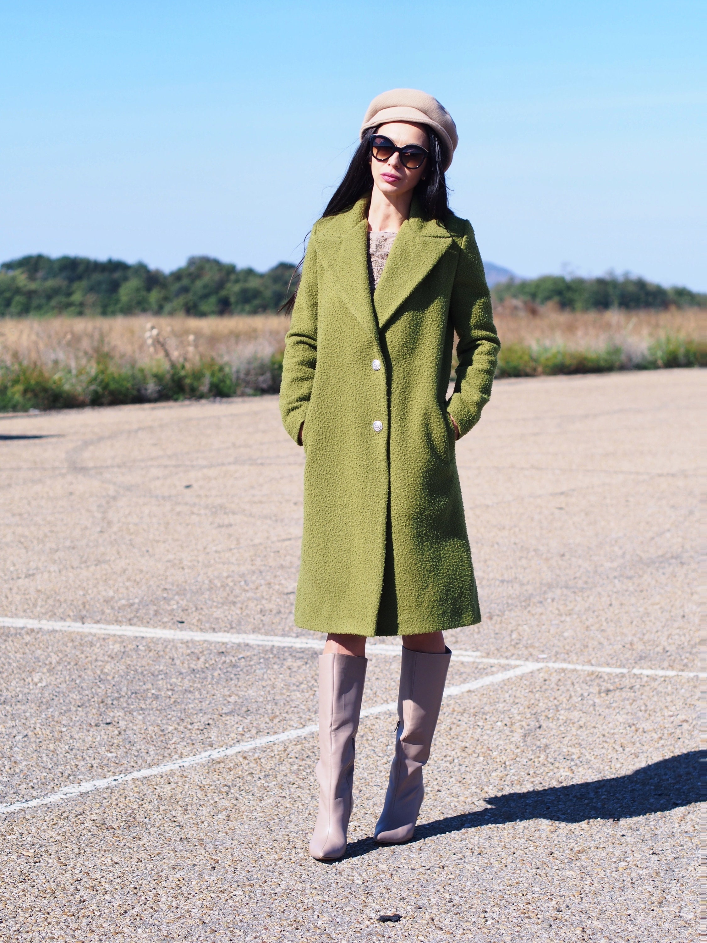 Green Wool Coat Women,long Cashmere Coat,women Wool Coat Green Wool Coat Women,long Cashmere Coat,women Wool Coat