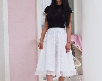 White Tulle Skirt,Women Tulle Skirt,Wedding Skirt,Long Wedding Skirt,Extravagant White Tulle Skirt,White Summer Skirt,women bridal skirt