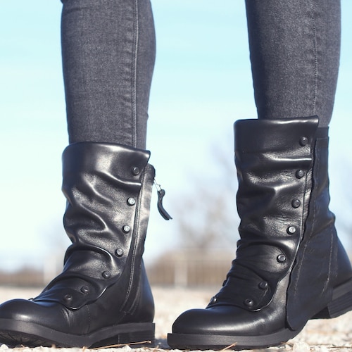 genuine leather boots for ladies