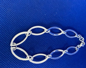 Bracelet Linked Sterling Silver Elegant