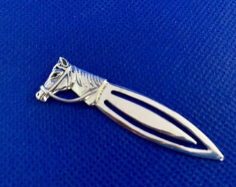 Horse sterling silver Bookmark  page mark victorian in style