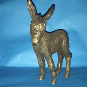 Esel Baby Kaltguss Bronze Figur