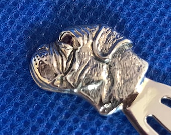 Boxer sterling silver Bookmark/ page mark