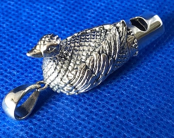 Duck Whistle Sterling silver Victorian in Style