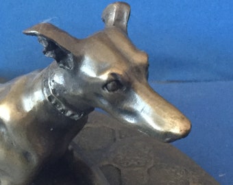 Greyhound- Lurcher Sculpture Cold Cast Bronze.fine quality made in the U.K.