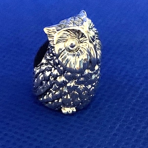 Owl Pin Cushion mini collectable Victorian Style sterling silver .925