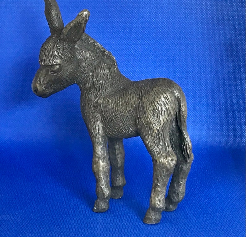 Donkey Baby Cold Cast Bronze Figurine Etsy