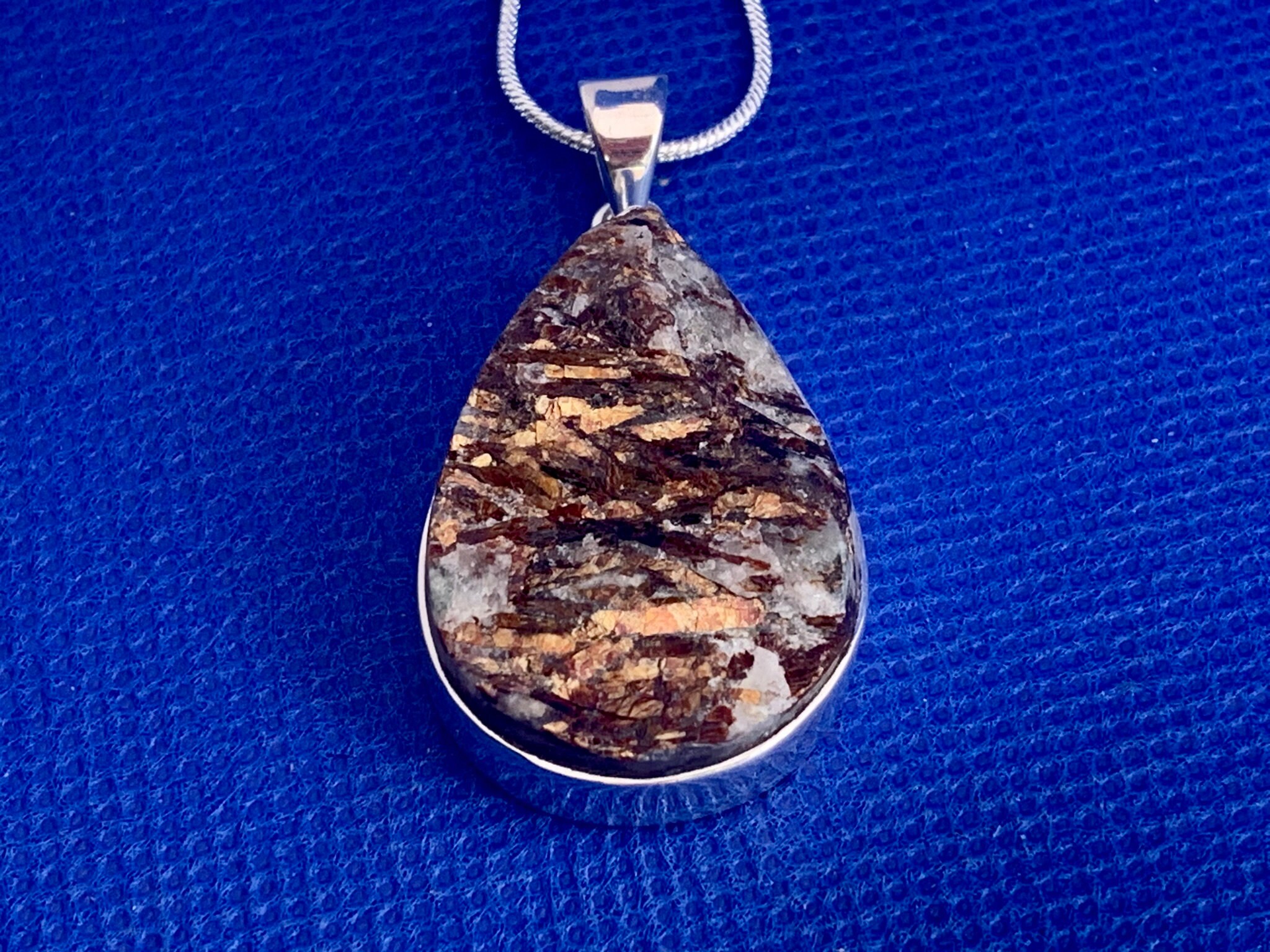 Silver Astrophyllite Pendants Silver Astrophyllite Pendants