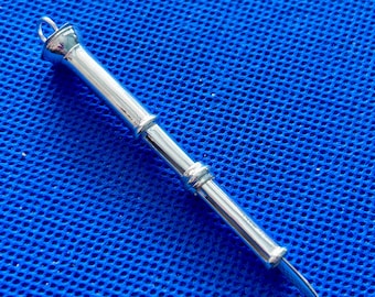 Retractable toothpick sterling silver