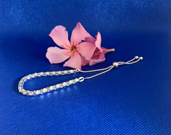 Bracelet Friendship/Slider Sterling Silver adjustable
