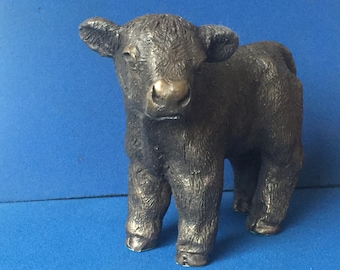 Baby Calf Cold Cast Bronze figurinefine quality made in the U.K.