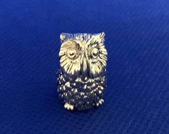 Owl Pin Cushion Victorian Style sterling silver .925