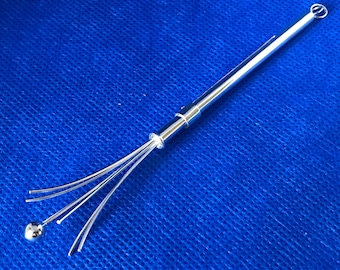 Swizzle Stick Art Deco in style retractable sterling silver