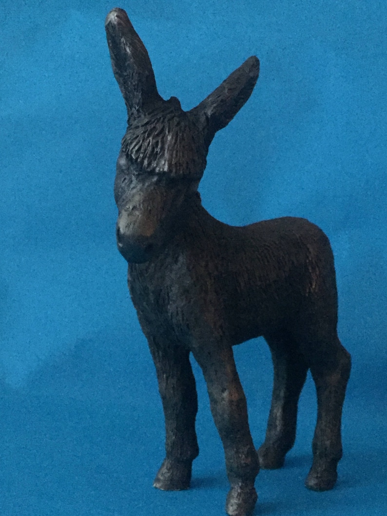 Donkey Baby Cold Cast Bronze Figurine Etsy
