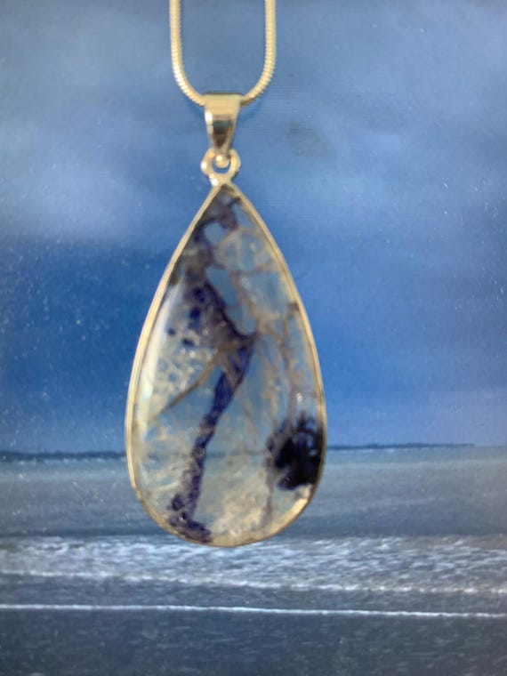 Buy Blue John Large X Cms Teardrop Pendant and 46 Cms Snake