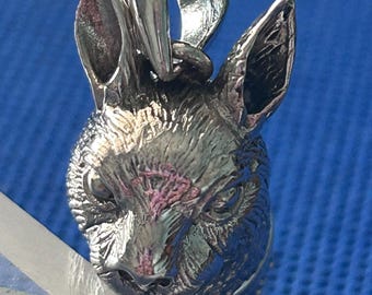Hare rabbit Whistle Sterling silver Victorian in Style