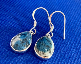 Atlantisite drop earrings set in sterling silver natural gems/crystals .925