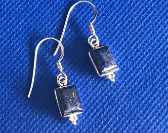 Lapis Lazuli sterling silver earrings