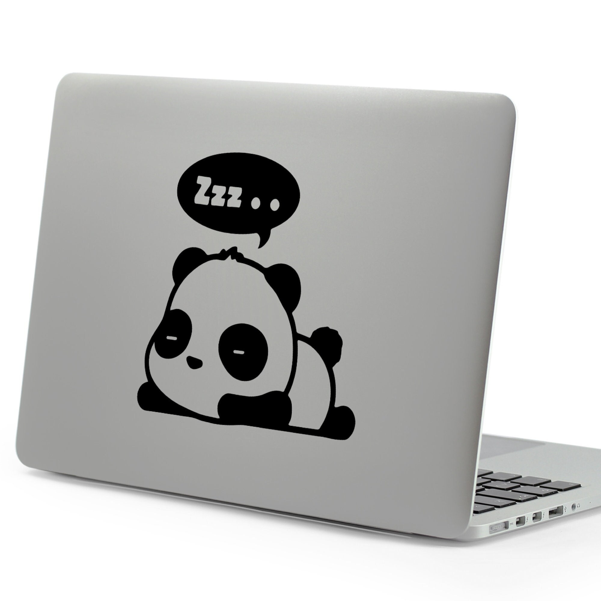 Sleepy Panda Sticker Vinyl Decal Laptop Sticker Car Etsy