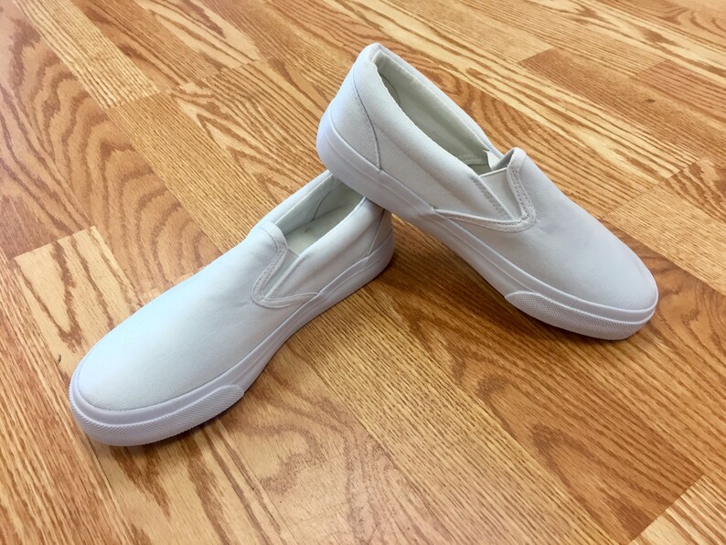 blank canvas sneakers