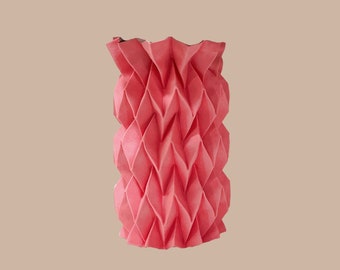 Origami flowerpot - pink