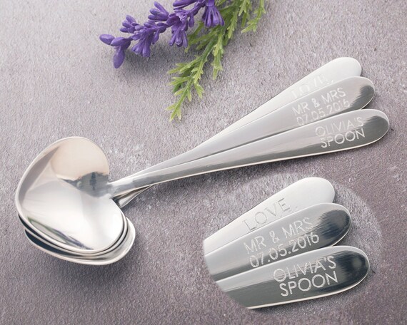 Details about   Personalised Small Love Heart Shaped Tea Spoon Engraved Gift Christmas gift Xmas 
