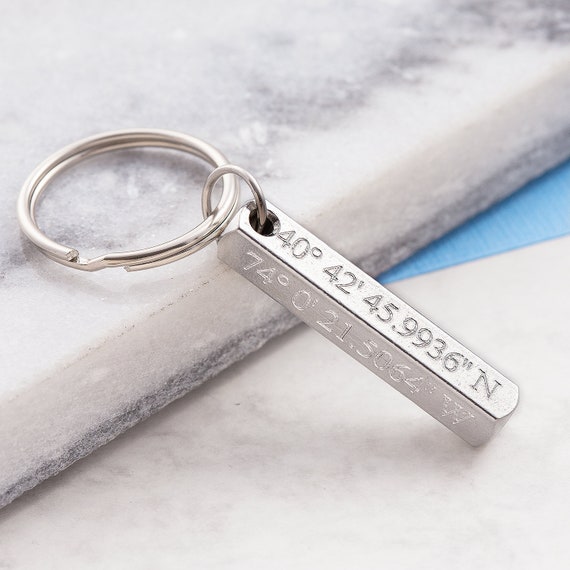 coordinates keychain