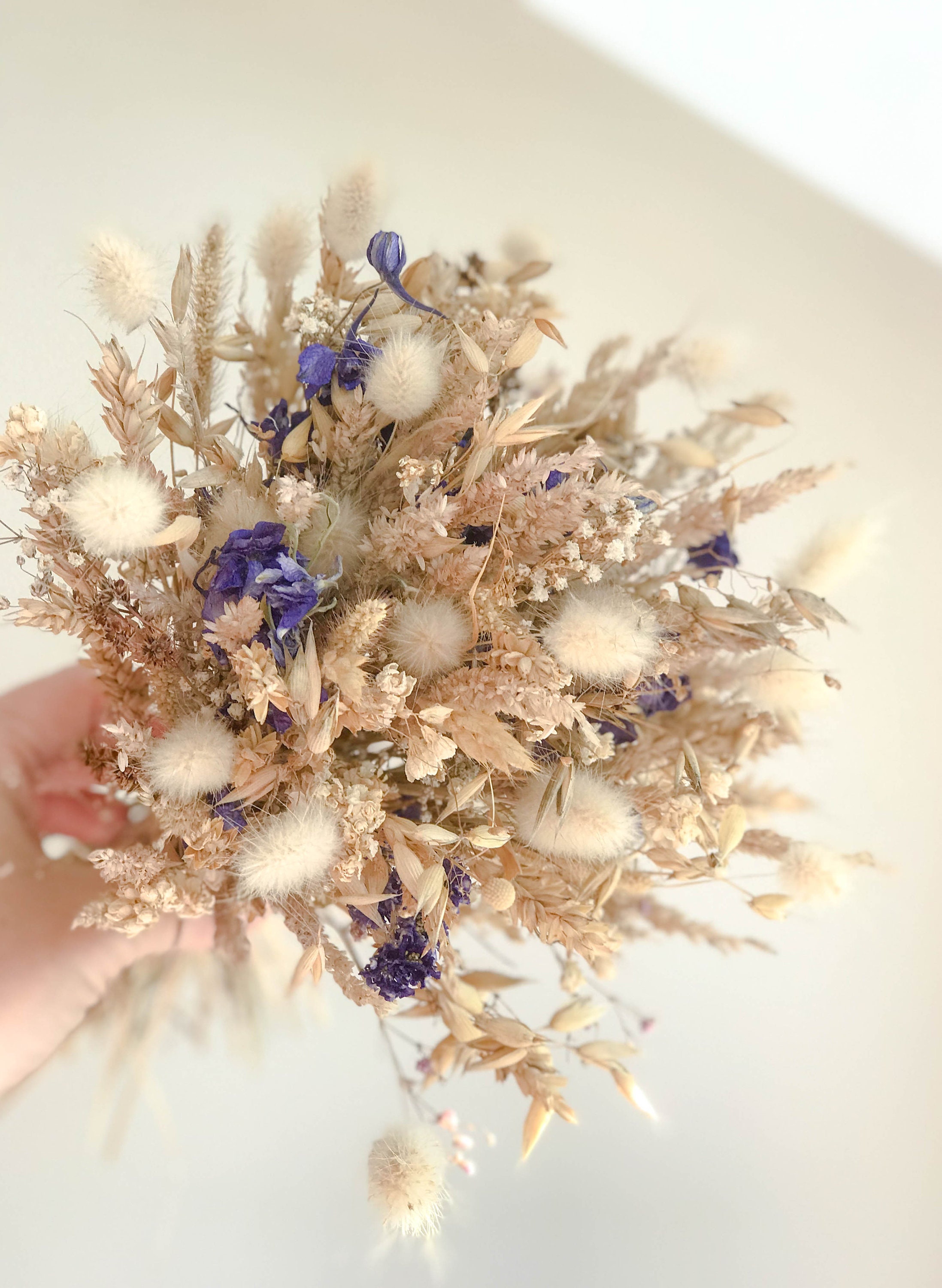Dried Hydrangea Bouquet, Chic Home Decor, Dried Hydrangea Flowers, Make  Great Dried Arrangements, Boho Style Flower 