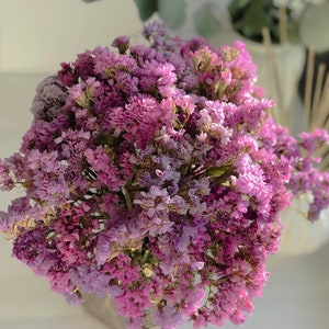 Dried Limonium flowers, Preserved Statice lavender colors, Dried Limonium flower bouquet, Boutonniere Craft, Home Decor, Preserved flowers