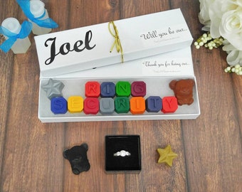 Ring security gift - crayons - will you be my ring security - gift for ring security - will you be our ring security - kids wedding favors